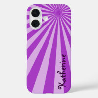 Purple Sunburst "Add Your Name"