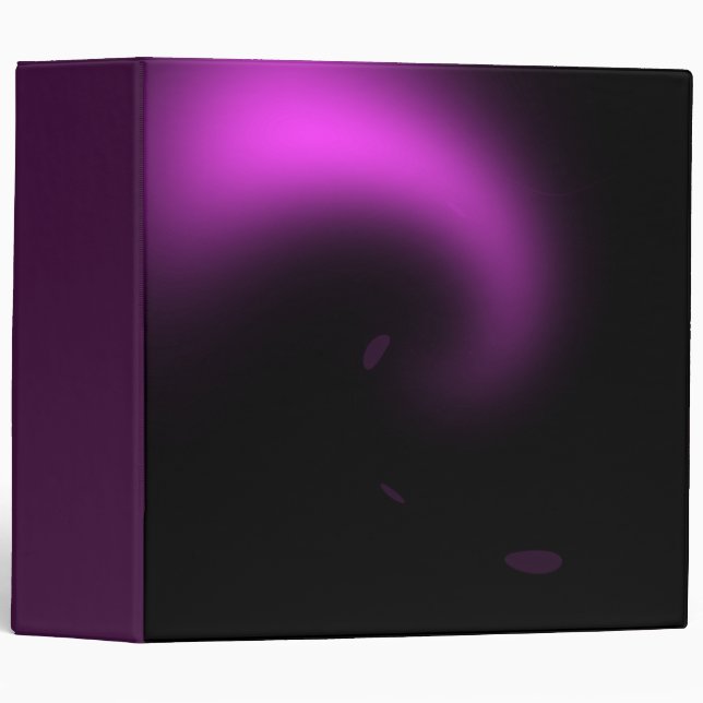 Purple Sunburst Twirl Lights Binder (Front/Spine)