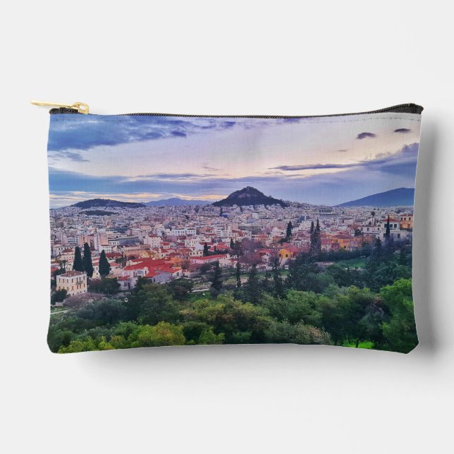 Purple Sunset Accessory Pouch (Front)