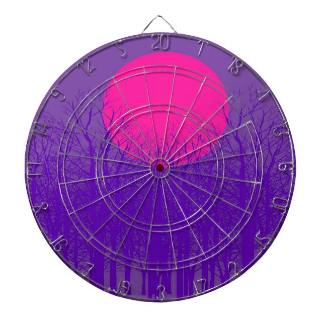 Purple Sunset Dartboard (Front)