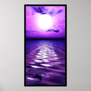 Purple Sunset Poster