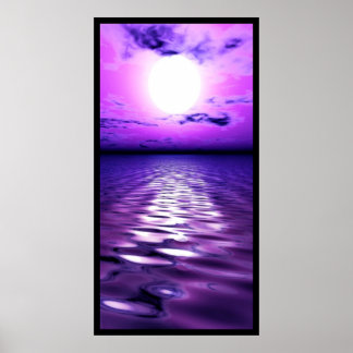Purple Sunset Poster