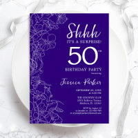 Purple Surprise 50th Birthday