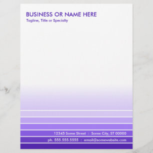 purple swatch letterhead