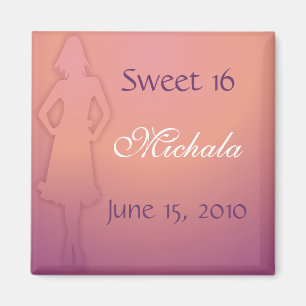 Purple Sweet 16 Magnet