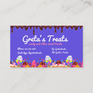 Purple Sweets and Traitements Carte de visite de b