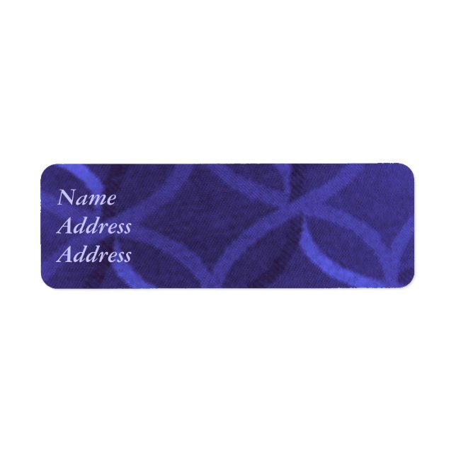 Purple Swirl Address Labels (Front)