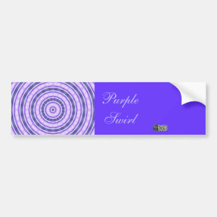 Purple Swirl bumper stickers