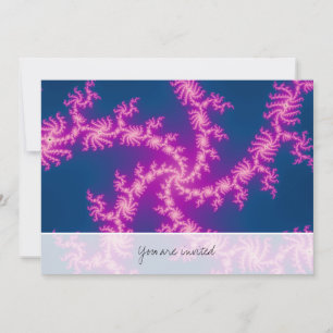 Purple Swirl - Fractal Art Invitation