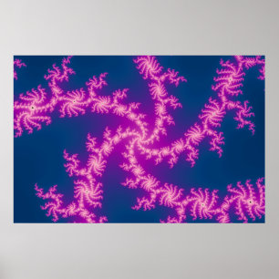 Purple Swirl - Fractal Art Poster