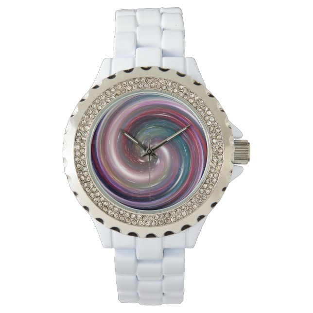 Purple Swirl Galaxy Watch (Front)