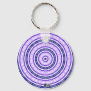 Purple Swirl Keychain