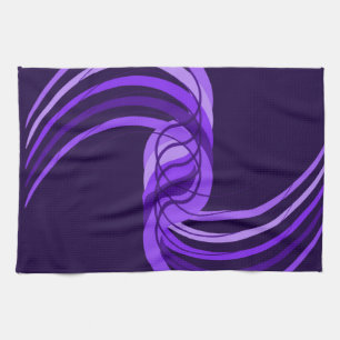 Purple Swirl Kitchen Towel