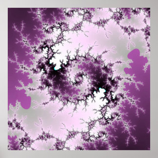 Purple Swirl Poster