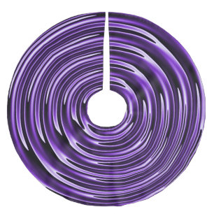 Purple Swirls Brushed Polyester Tree Skirt