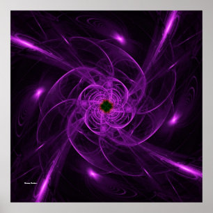 Purple Swirls Poster