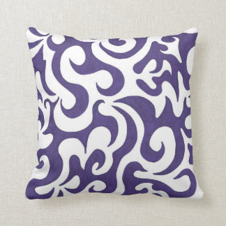 Purple SwirlS Throw Pillow