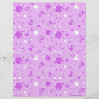 Purple Swirly Scrapbook Paper