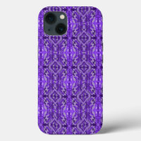 Purple Symmetrical Diamond Shaped Pattern