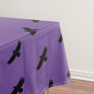 Purple Tablecloth with Eagles - Custom Colours