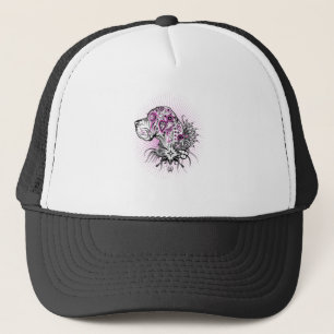 Purple Tattoo Styled Great Dane Trucker Hat