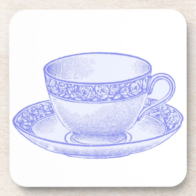 Purple Teacup Coaster (Front)