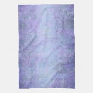 Purple, Teal Blue, Aqua, and Violet Watercolor Kitchen Towel