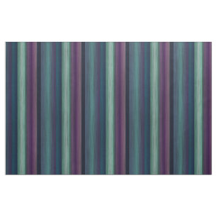 Purple Teal Blue Green Watercolor Stripes Pattern Fabric