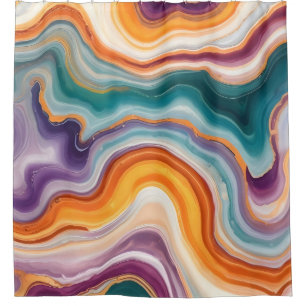 Purple, Teal & Gold Agate