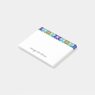 Purple Teal Green Design Post-it Notes