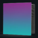Purple & Teal Ombre Binder<br><div class="desc">Purple & Teal Ombre 3-Ring Binder With Black Interior</div>