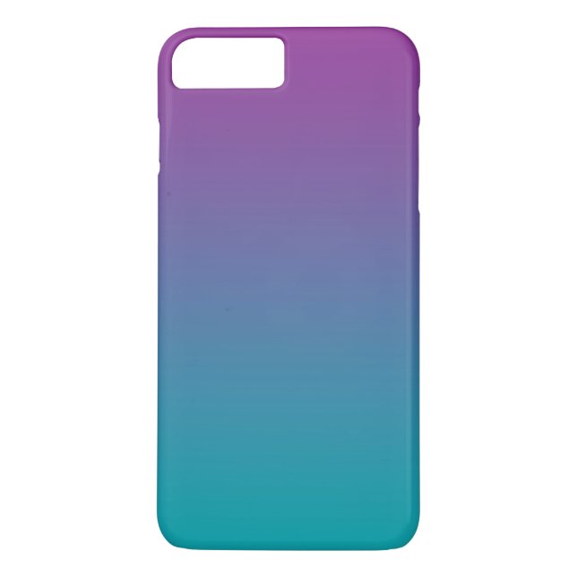 Purple & Teal Ombre Case-Mate iPhone Case (Back)
