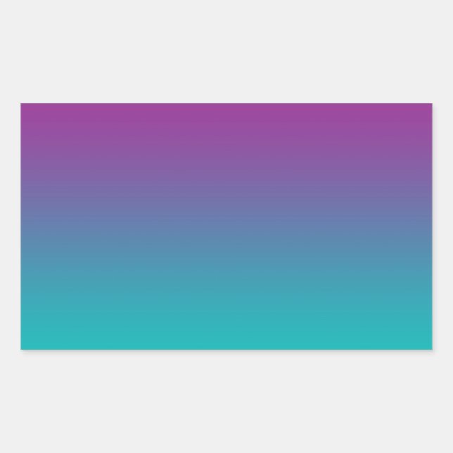 Purple & Teal Ombre Sticker (Front)