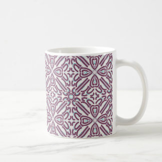 Purple & Teal Pattern Coffee Mug