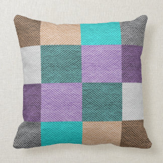 Purple Teal Turquoise Modern Decorative Large Throw Pillow