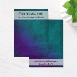 Purple Teal Wood Grain Earring Holder Display Card