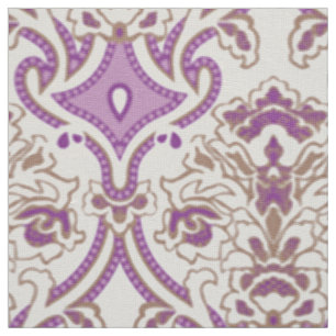Purple Textile   Ornamental Diamond Fabric Print