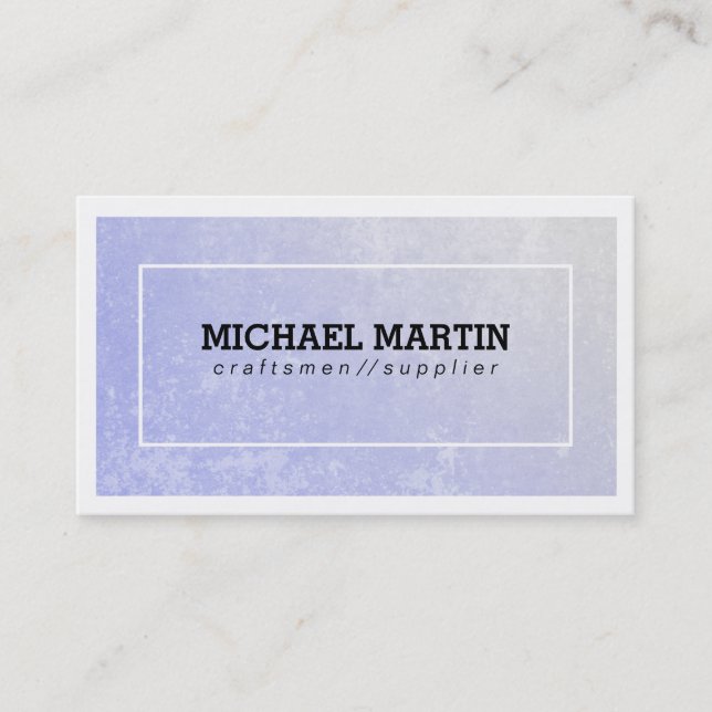 Purple Texture / Border Business Card (Front)