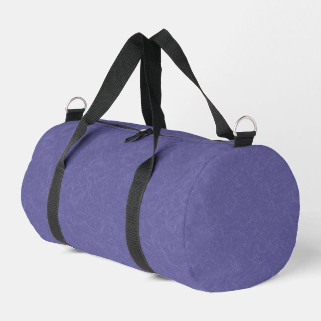 Purple textured surface swirling pattern duffle bag (Left Corner)