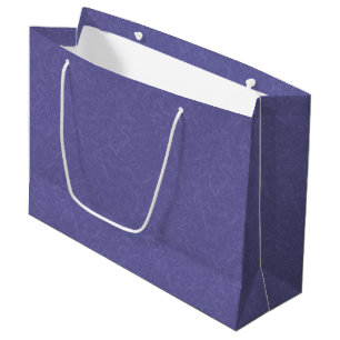 Purple textured surface swirling pattern large gift bag