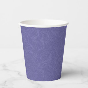 Purple textured surface swirling pattern paper cups