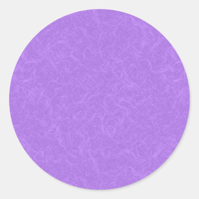 Purple textured surface with swirling pattern classic round sticker (Front)
