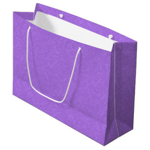 Purple textured surface with swirling pattern large gift bag