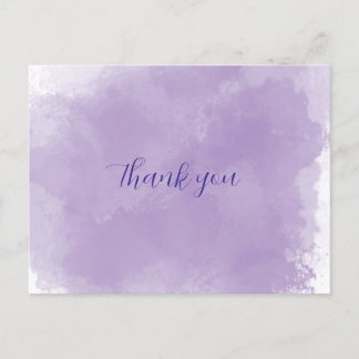 Purple Thank you Postcard