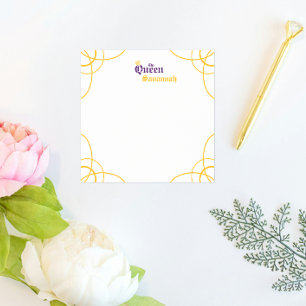 Purple The Queen Carré Post-it Notes
