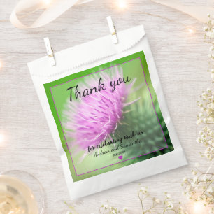 Purple Thistle  Favour Bag