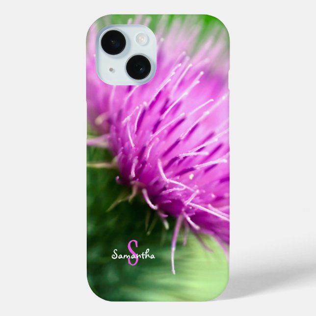 Purple Thistle Phone case (Back)