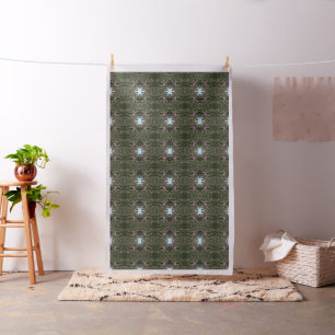 Purple Thistle Wildflower Realistic Art Fabric