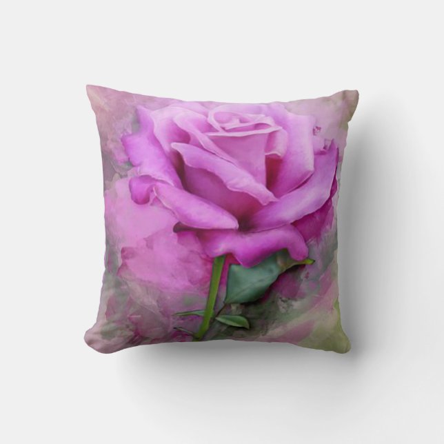 Purple throw pillow. pillow (Front)