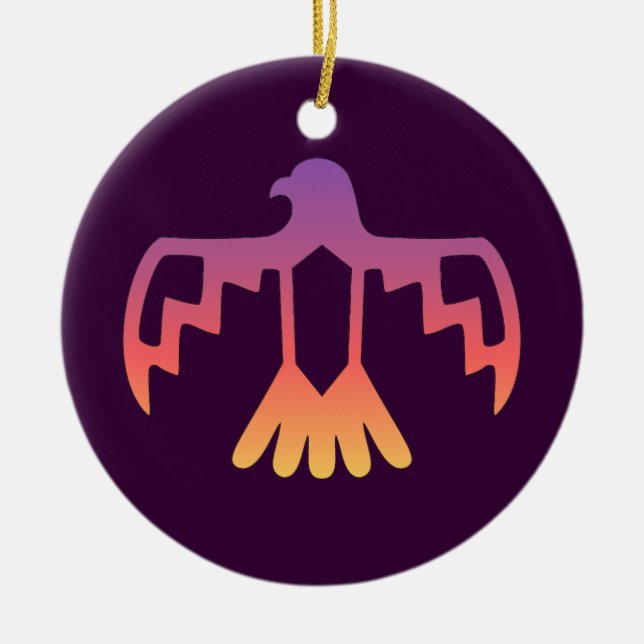 Purple Thunderbird Ornament (Front)